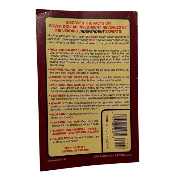 The Official Investors Guide Silver Dollars 1985 By Hudgeons 2nd Edition PB - Picture 3 of 6